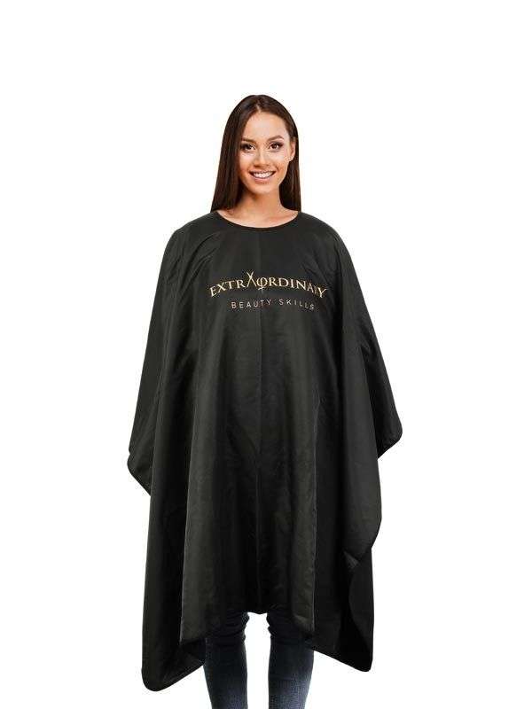 Phi Cosmetic Cape ‘EXTRAORDINARY BEAUTY SKILLS’ Black