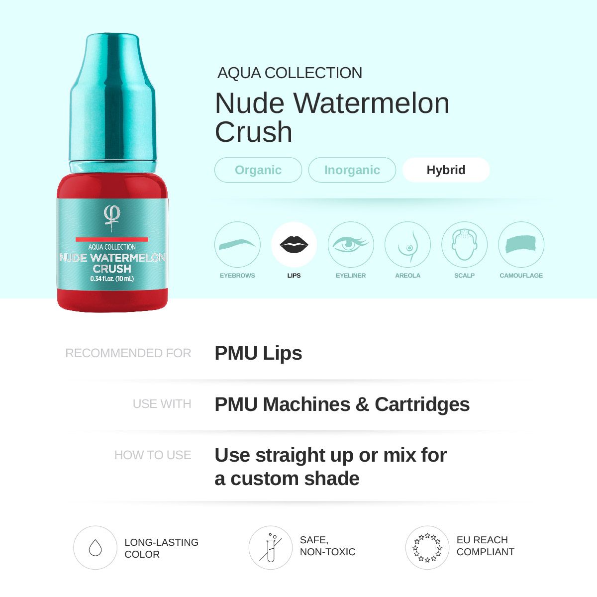 Nude Watermelon Crush PMU pigment 10ml