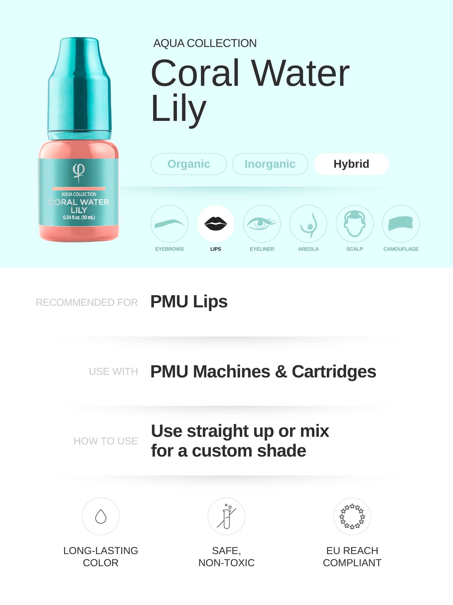 Coral Water Lily PMU pigment 10ml