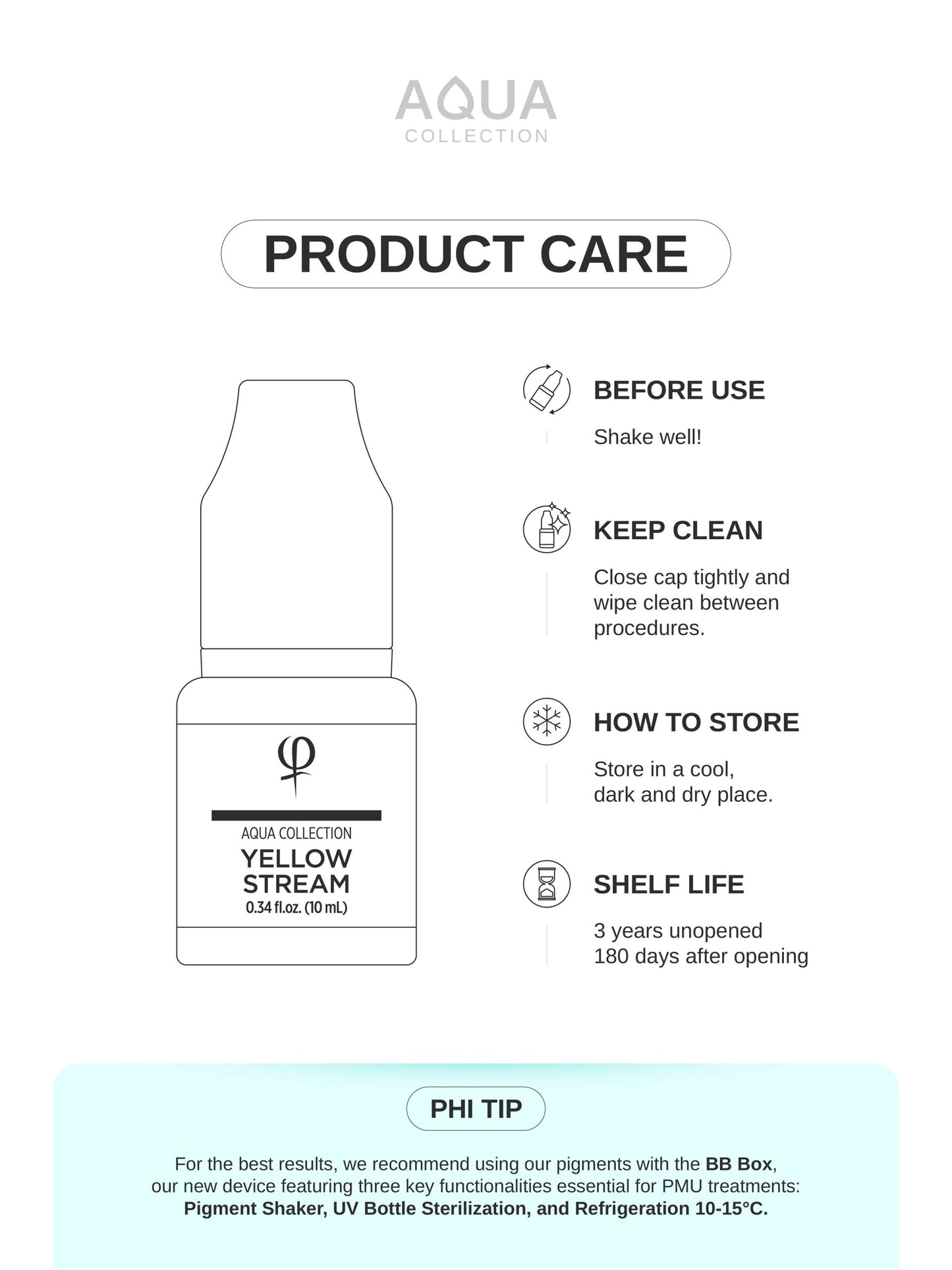 Yellow Stream PMU pigment 10ml