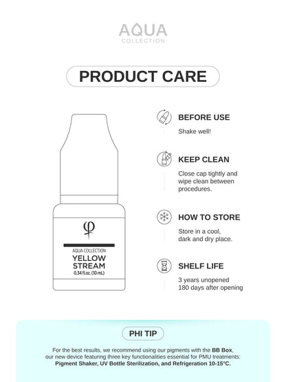 Yellow Stream PMU pigment 10ml