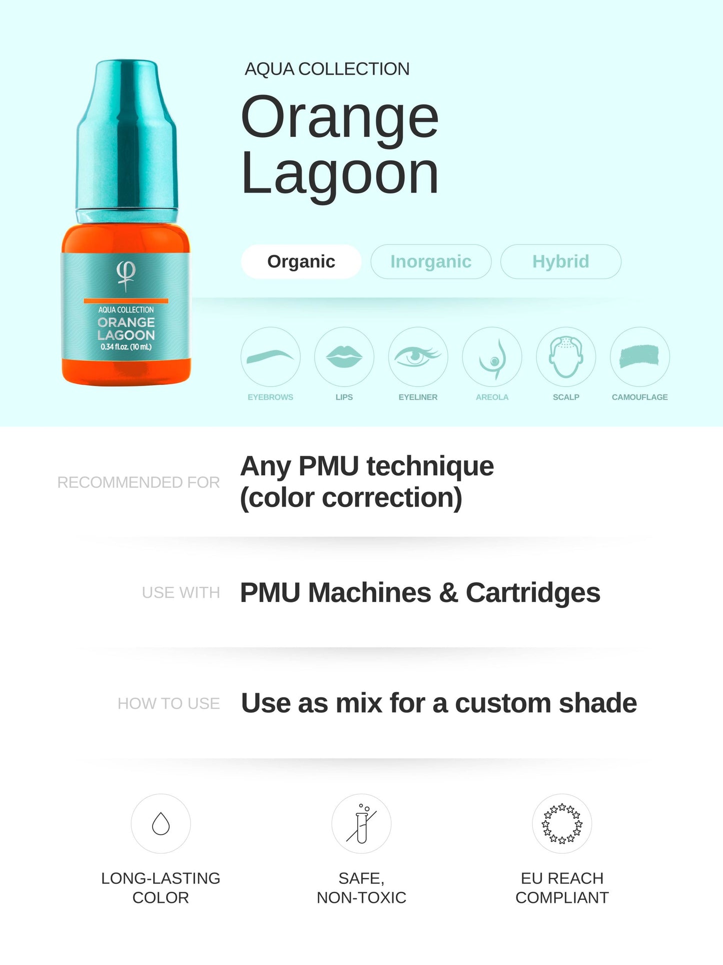 Orange Lagoon PMU pigment 10ml