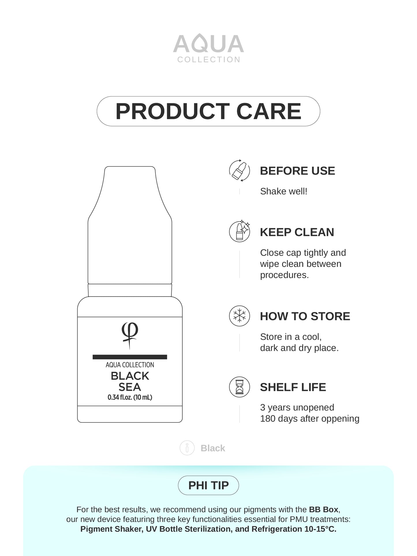 Black Sea PMU Pigment 10ml