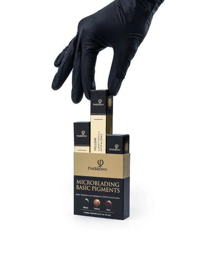 PhiBrows Microblading Basic Pigment Collection SUPER Set 3 pcs