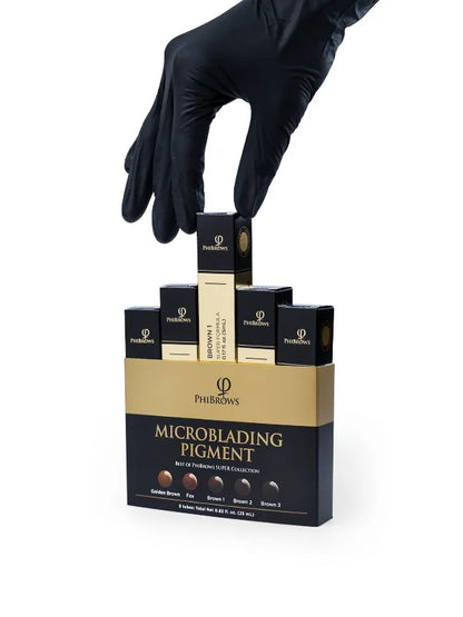 PhiBrows Microblading Pigment Collection SUPER Set 5 pcs