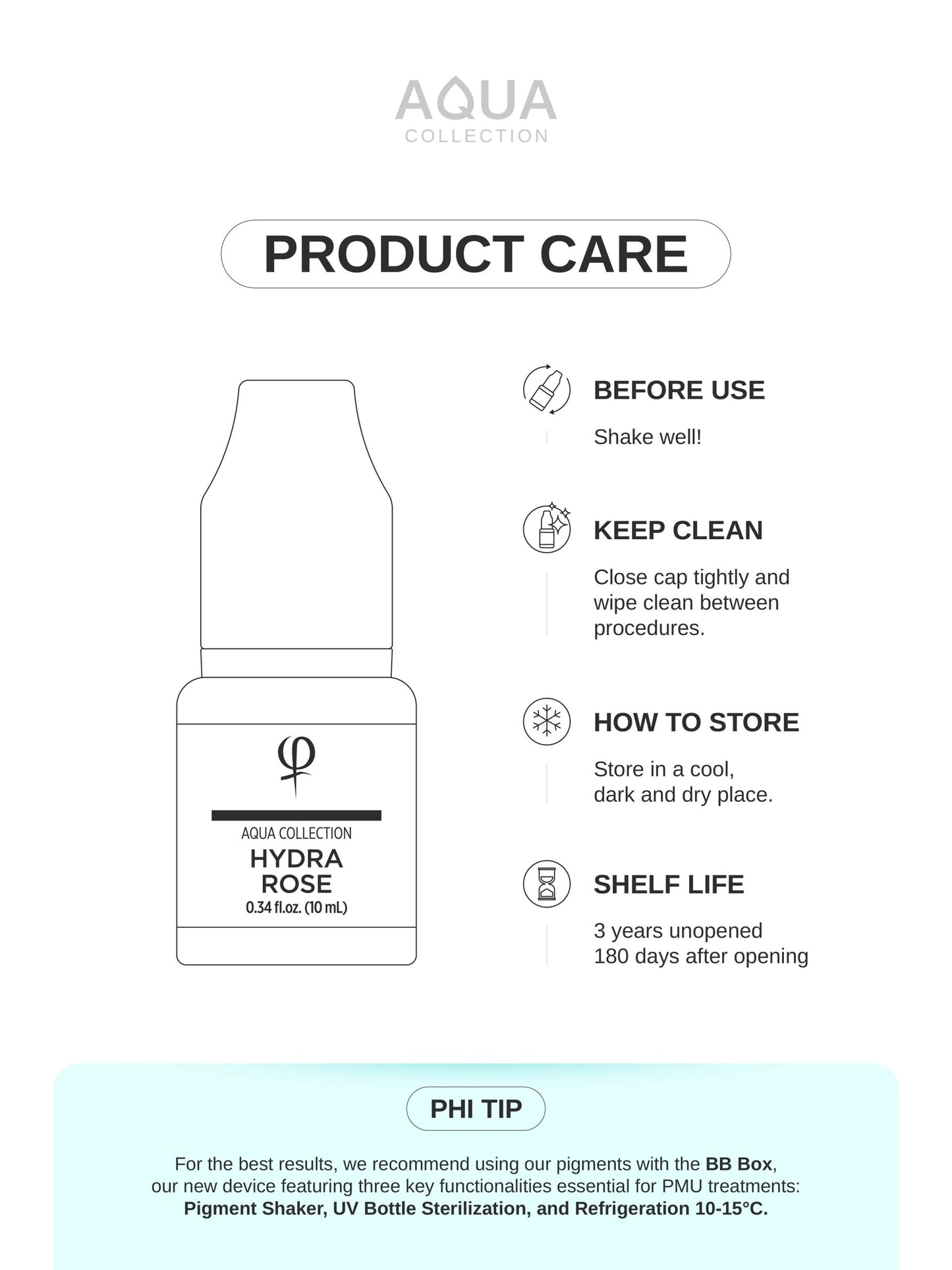 Hydra Rose PMU pigment 10ml