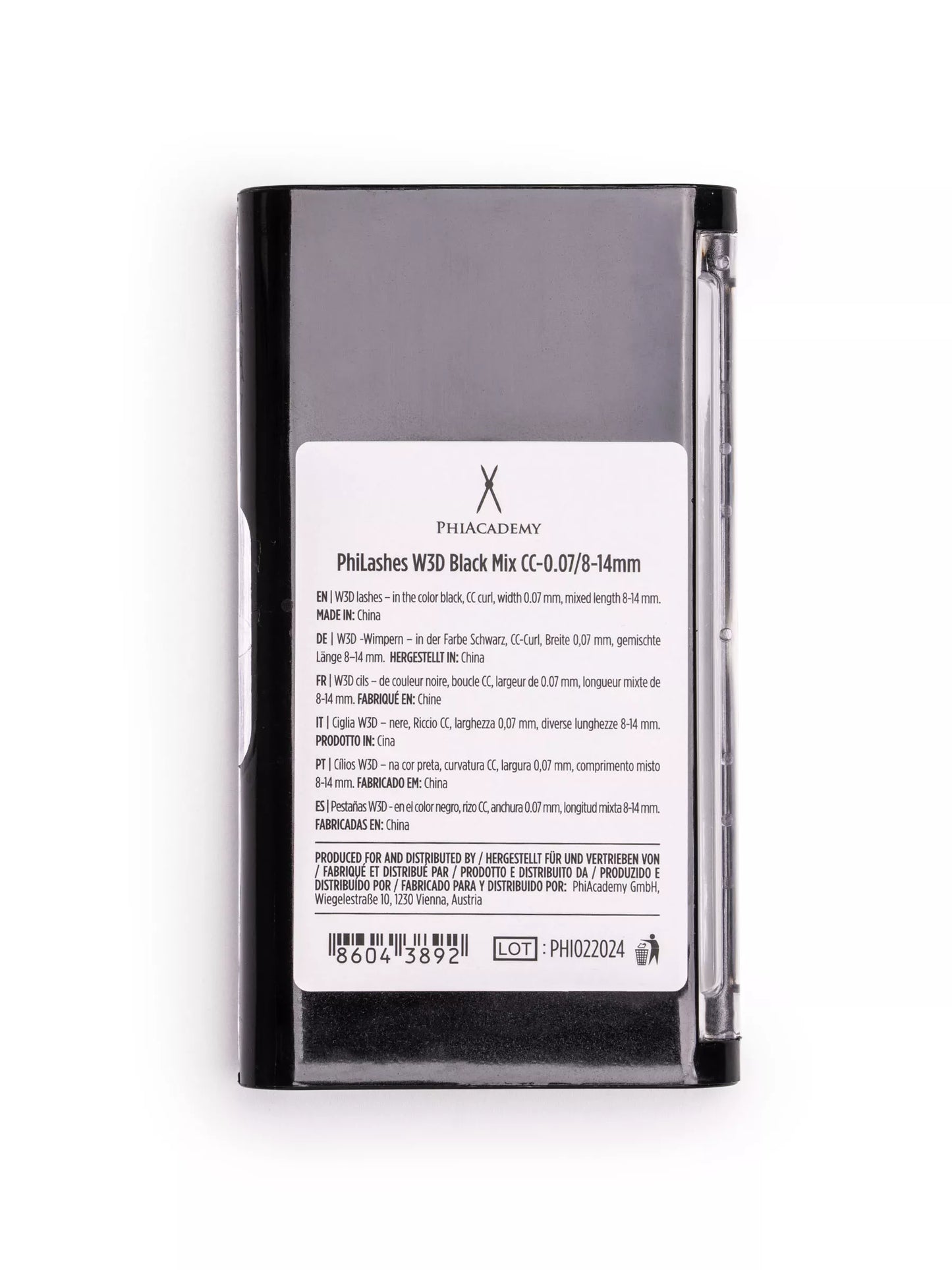 PhiLashes W3D Black Mix CC-0.07/ 8-14mm