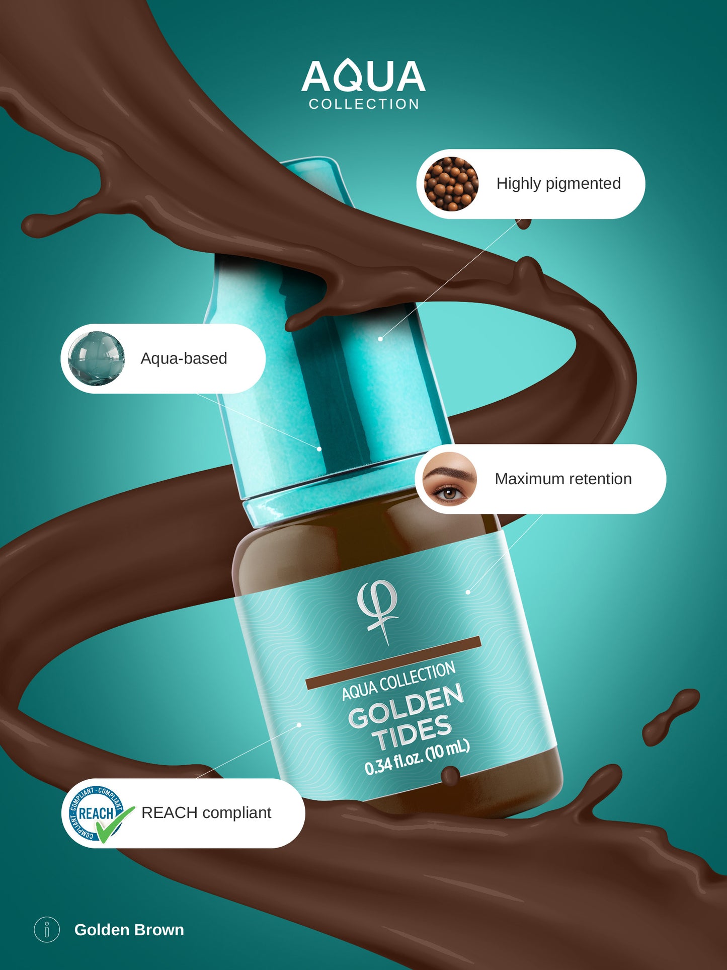 Golden Tides PMU Pigment 10ml