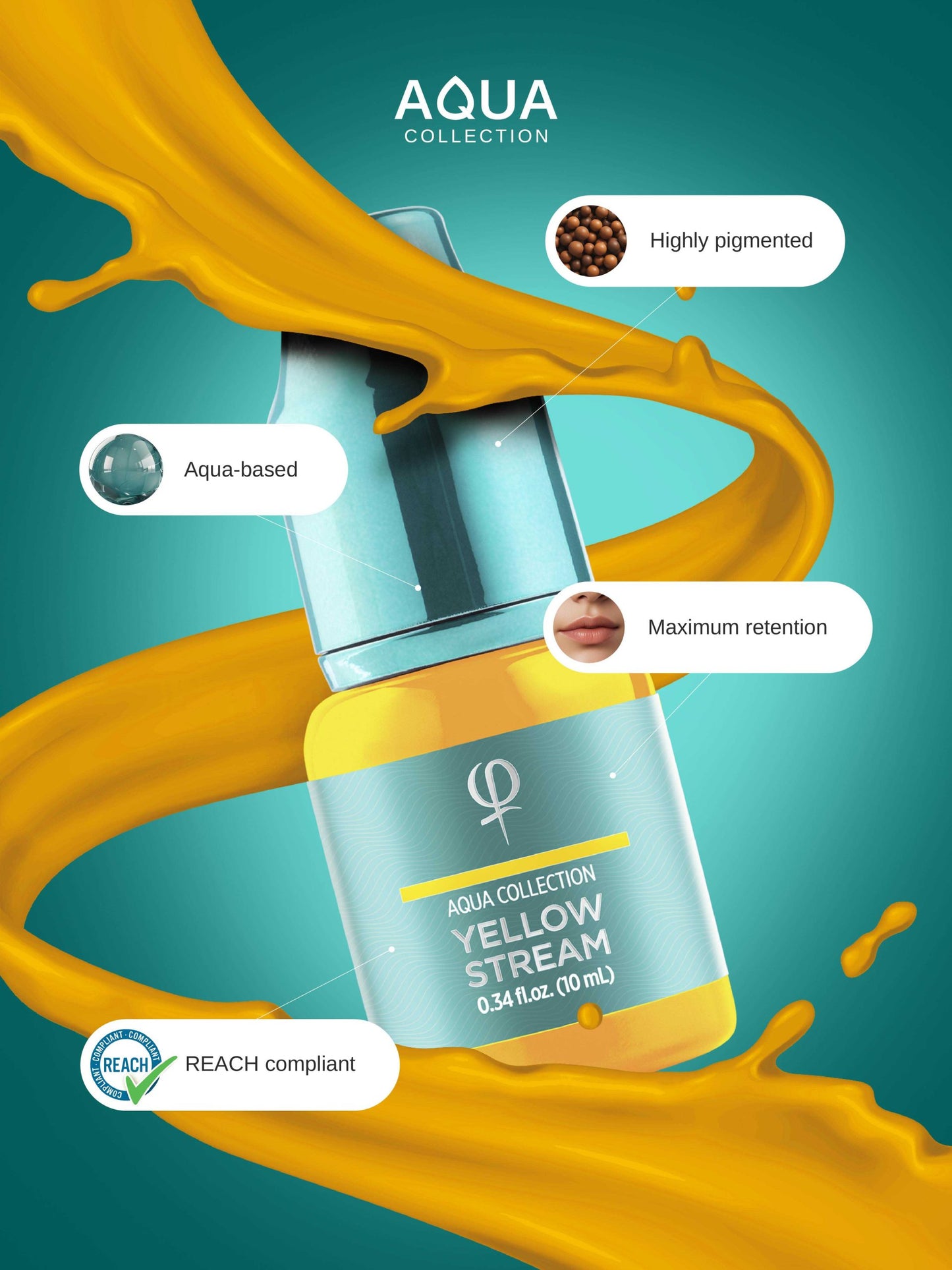 Yellow Stream PMU pigment 10ml