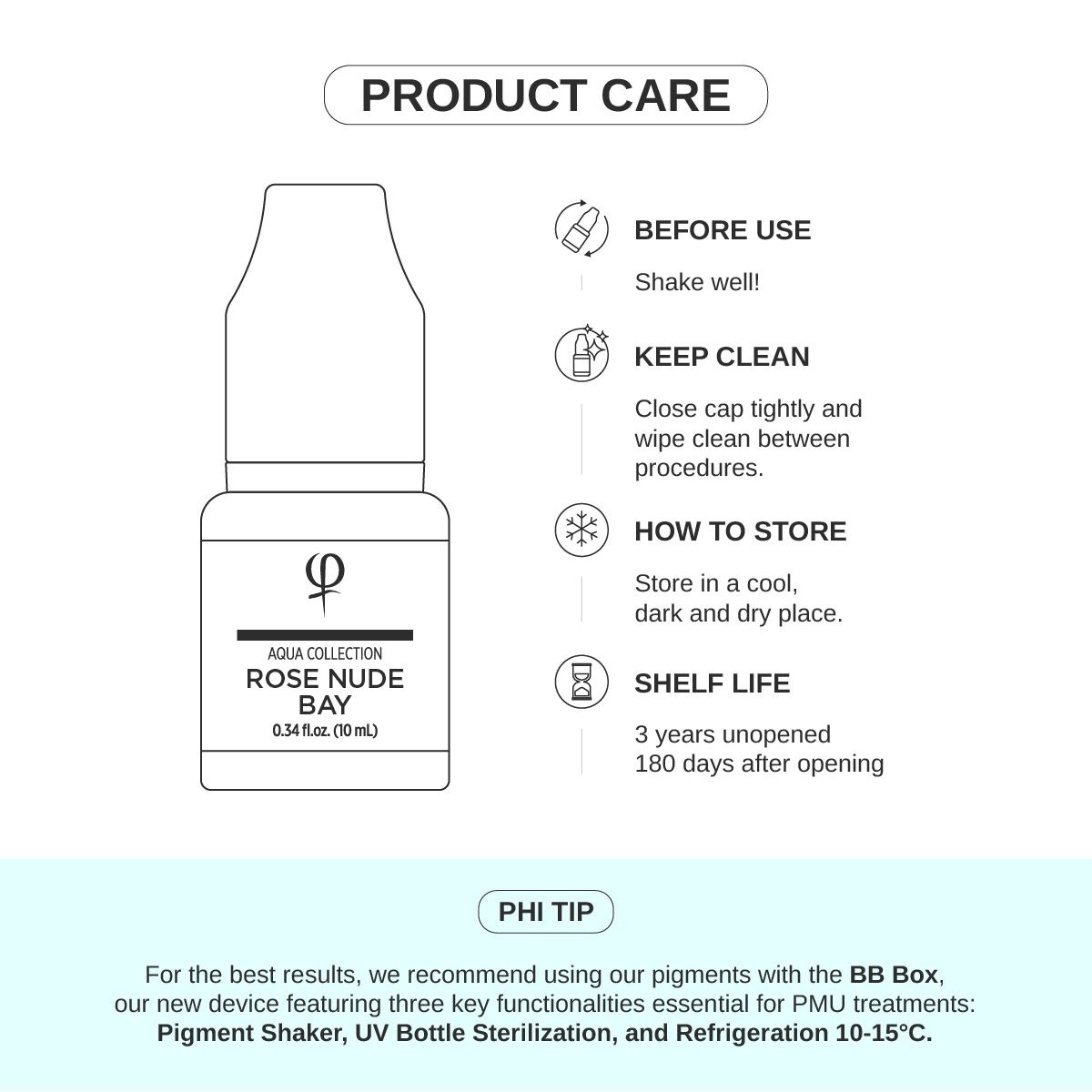 Rose Nude Bay PMU pigment 10ml