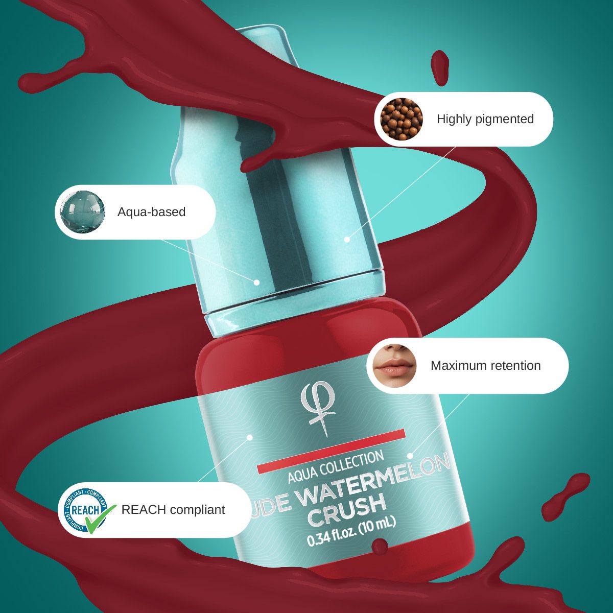 Nude Watermelon Crush PMU pigment 10ml