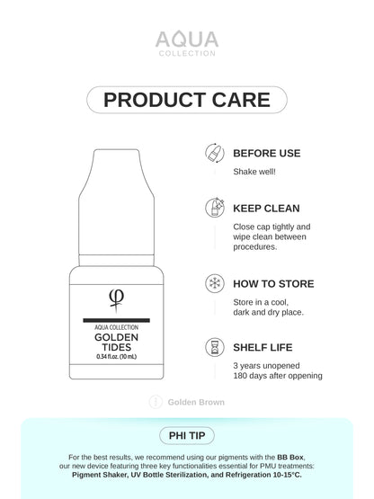 Golden Tides PMU Pigment 10ml