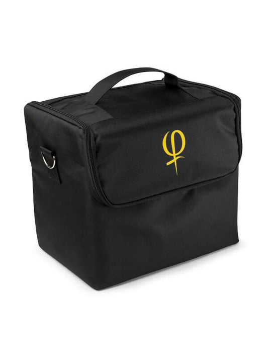 Phi Cosmetic Case – Permanent Makeup Train Case Portable Bag – 5 Tray Organizer (Black) Phi Academy