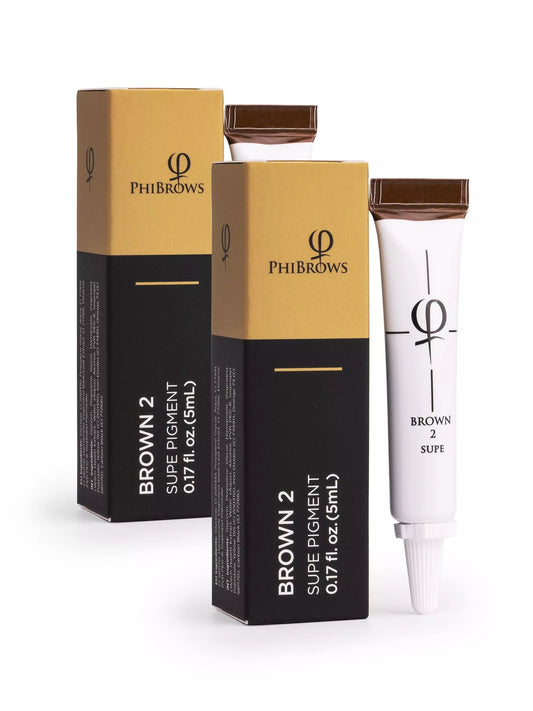 PhiBrows Brown 2 SUPE Pigment 5ml - 2pcs