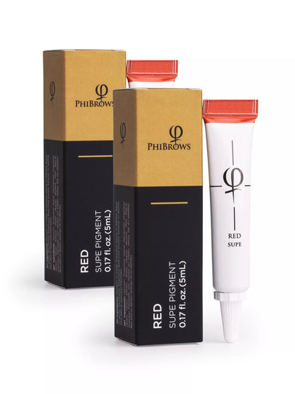 PhiBrows Red SUPE Pigment 5ml - 2pcs