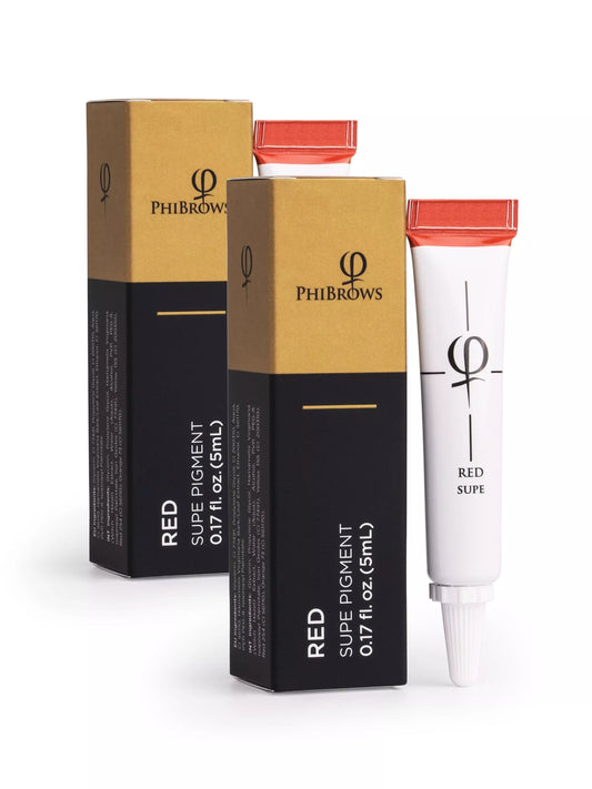 PhiBrows Red SUPE Pigment 5ml - 2pcs