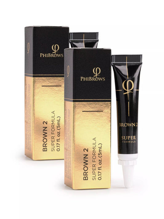 Brown 2 PhiBrows SUPER Pigment 5ml - 2pcs