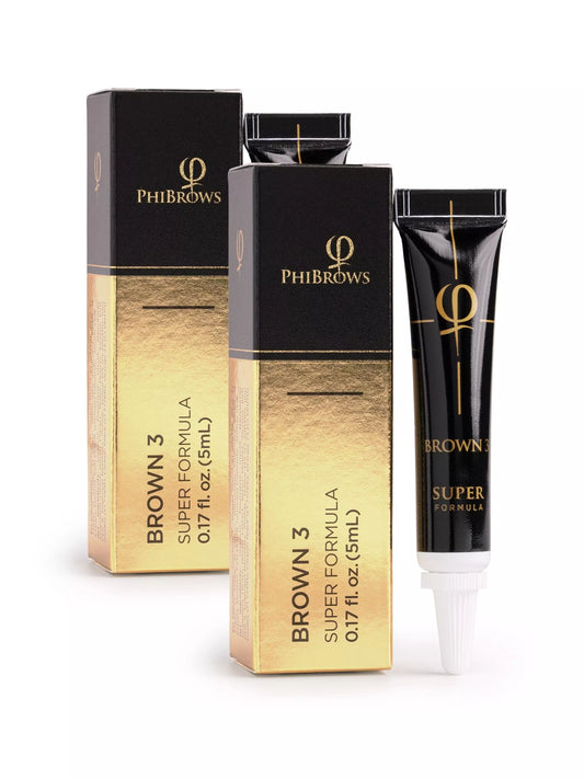 Brown 3 PhiBrows SUPER Pigment 5ml - 2pcs