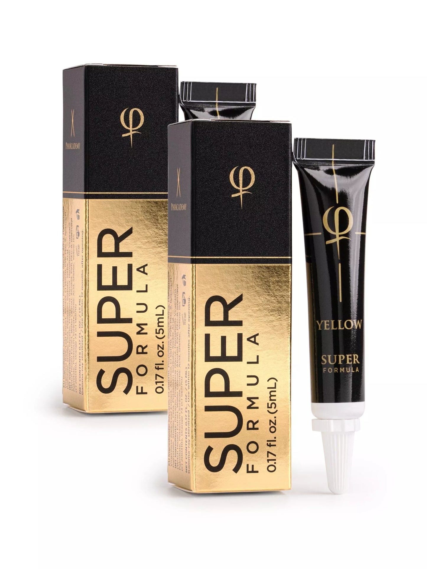 Yellow PhiBrows SUPER Pigment 5ml - 2pcs
